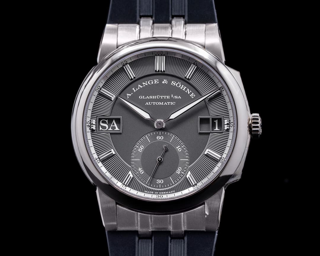 A. Lange and Sohne Odysseus 363.068 18K White Gold Grey Dial / Rubber 