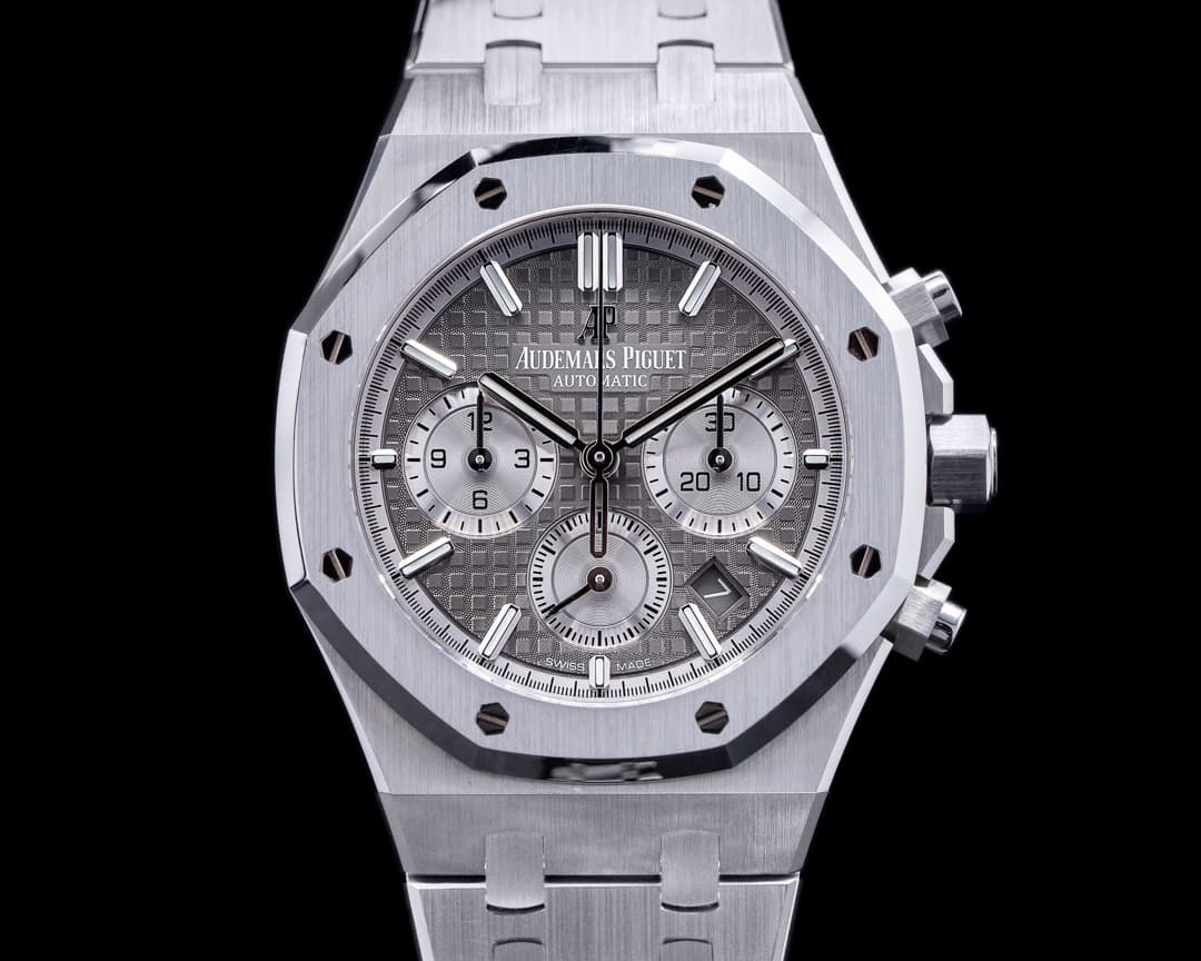 Audemars Piguet Royal Oak Chronograph Ruthenium Dial SS 38MM 