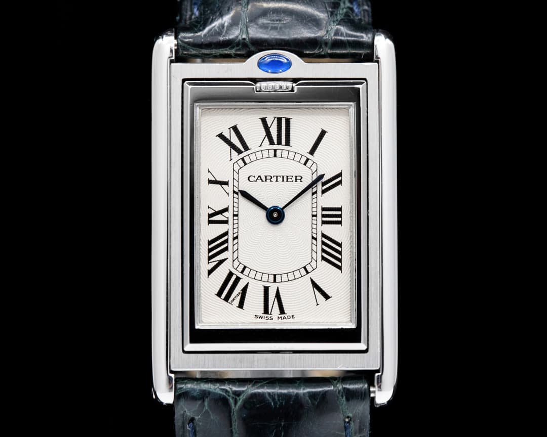 Cartier Tank Basculante Mecanique SS  