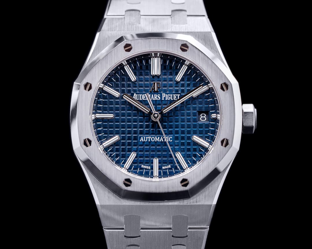 Audemars Piguet Royal Oak 15450ST Blue Dial SS FULL SET