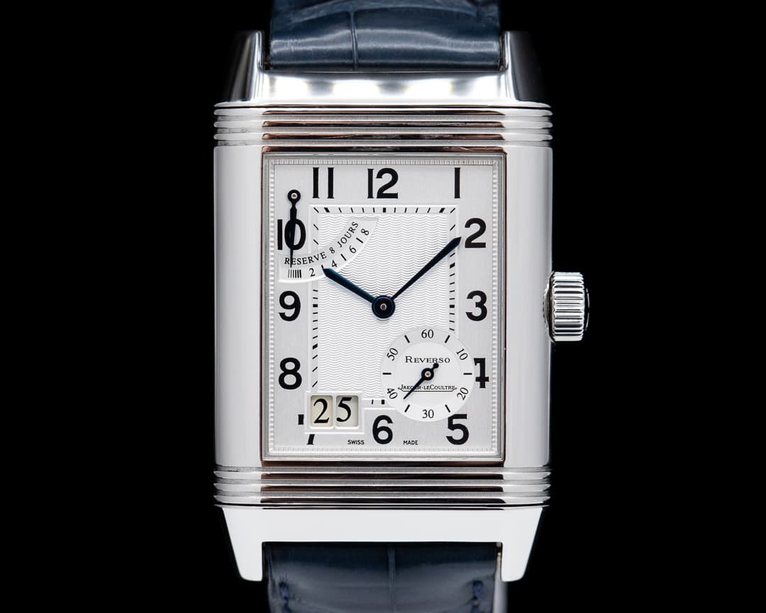 Jaeger LeCoultre Grande Date Reverso SS / Alligator 
