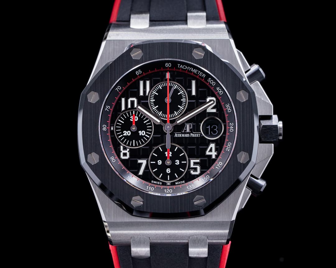Audemars Piguet Royal Oak Offshore Chronograph "Vampire" SS / Ceramic bezel