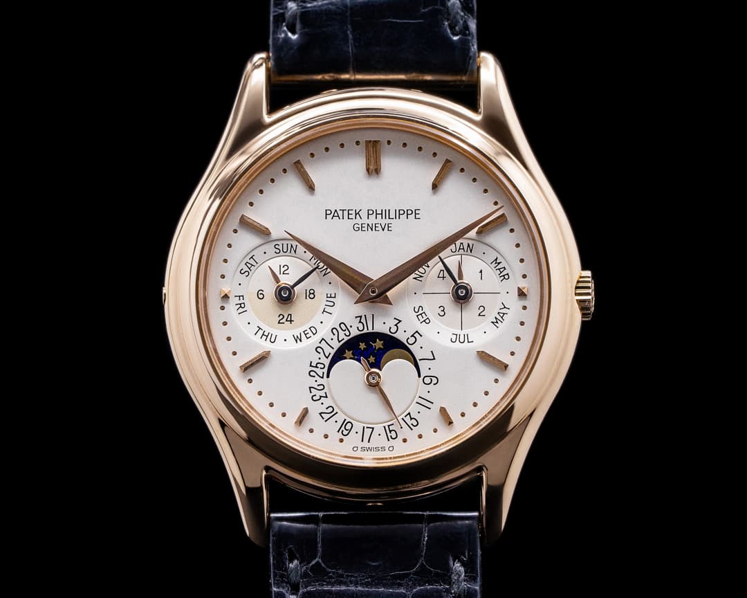 Patek Philippe Perpetual Calendar 3940R Rose Gold Silver Dial EARLY