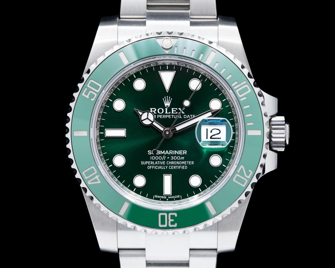 Rolex Submariner 116610LV "Hulk" Green Ceramic Bezel Green Dial SS