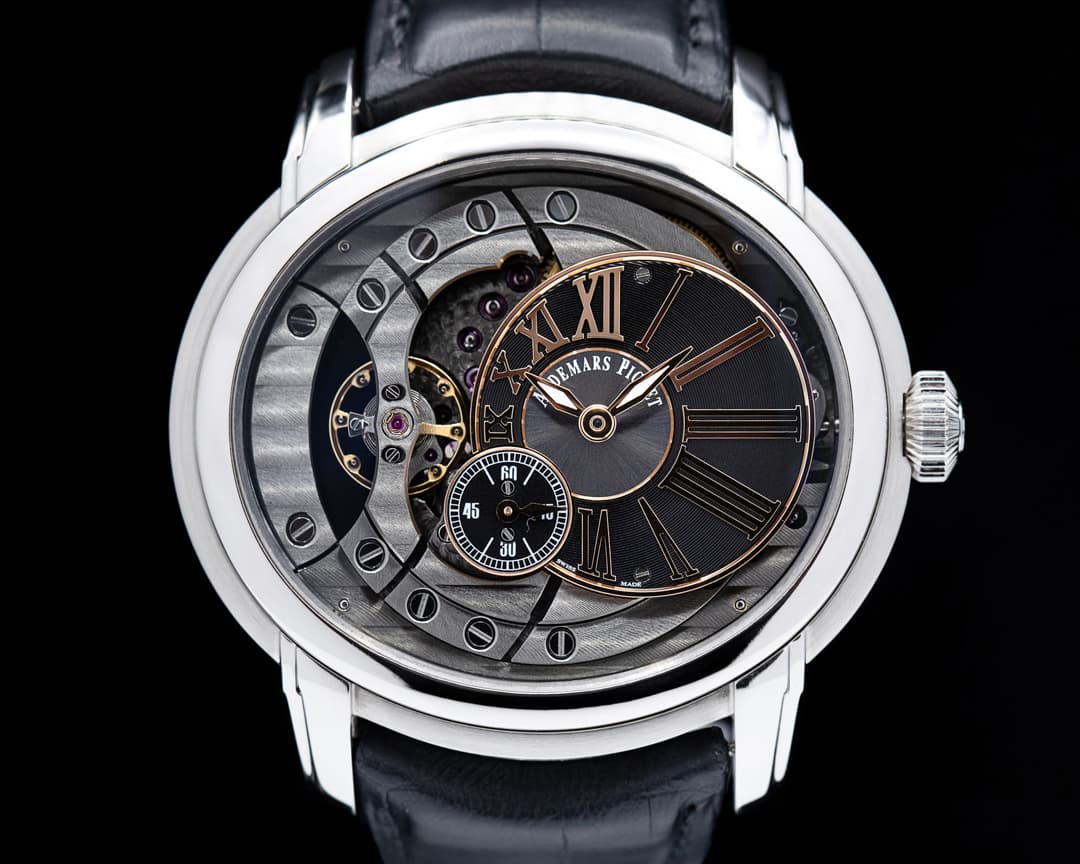 Audemars Piguet Millenary Automatic Skeleton SS / Leather