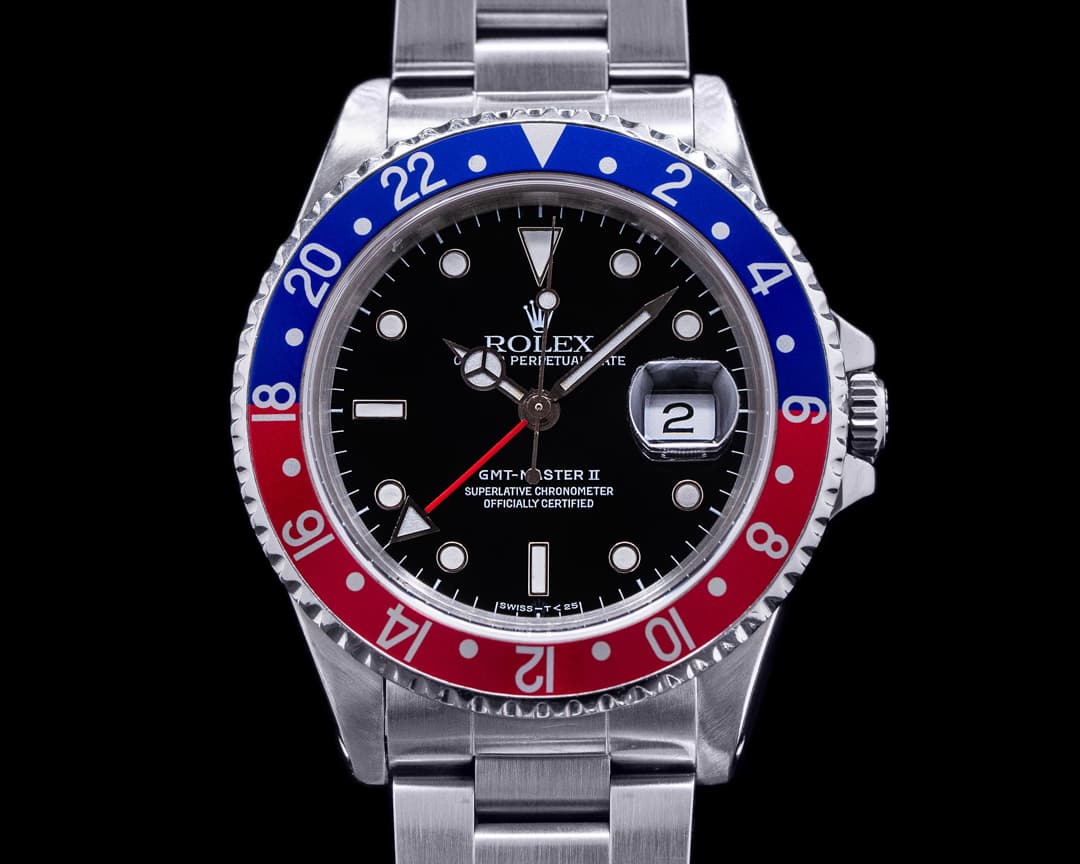 Rolex GMT Master II 16710 SS Red / Blue Pepsi Bezel