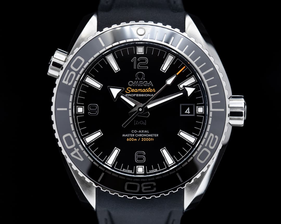 Omega Seamaster Planet Ocean Co-Axial Black Dial SS / Rubber