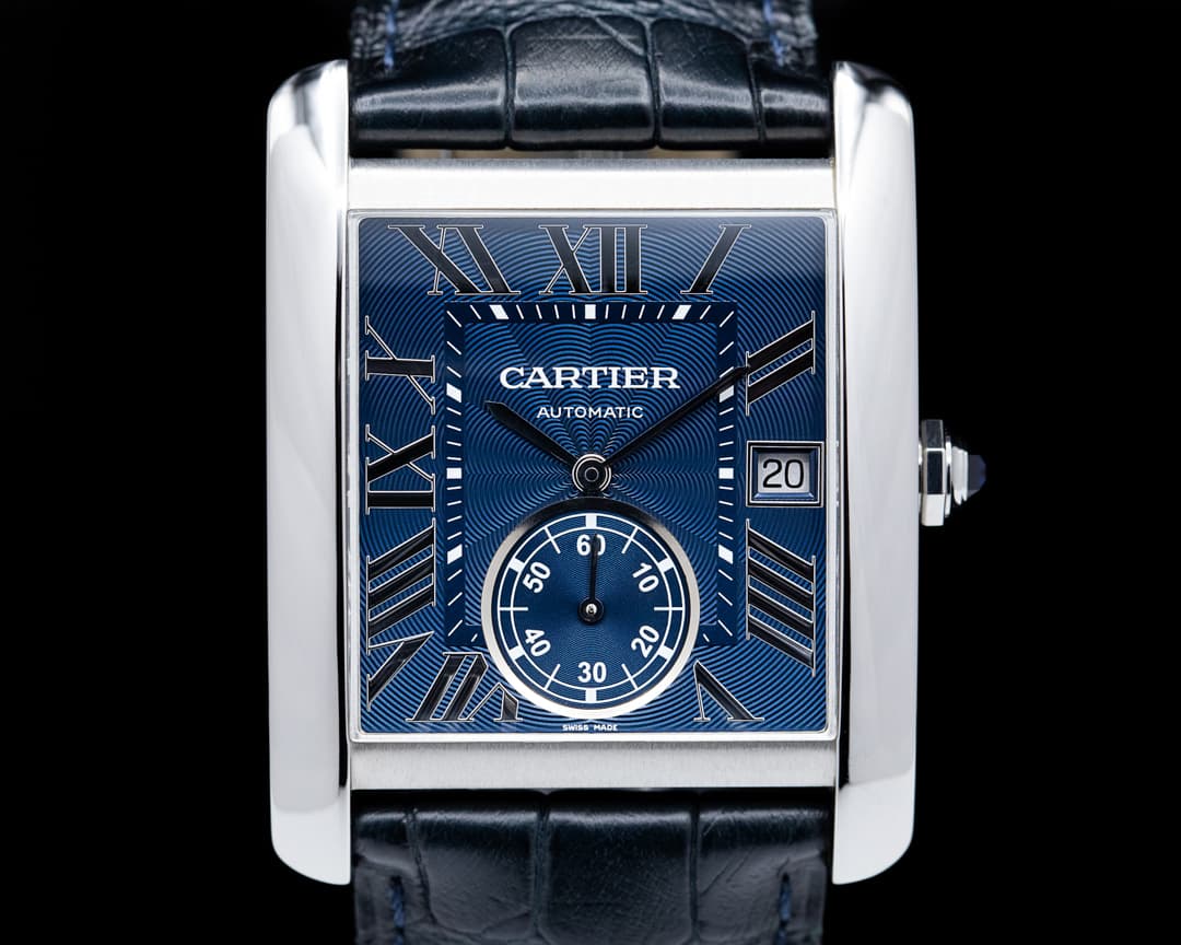 Cartier Tank MC Blue Dial SS Automatic 