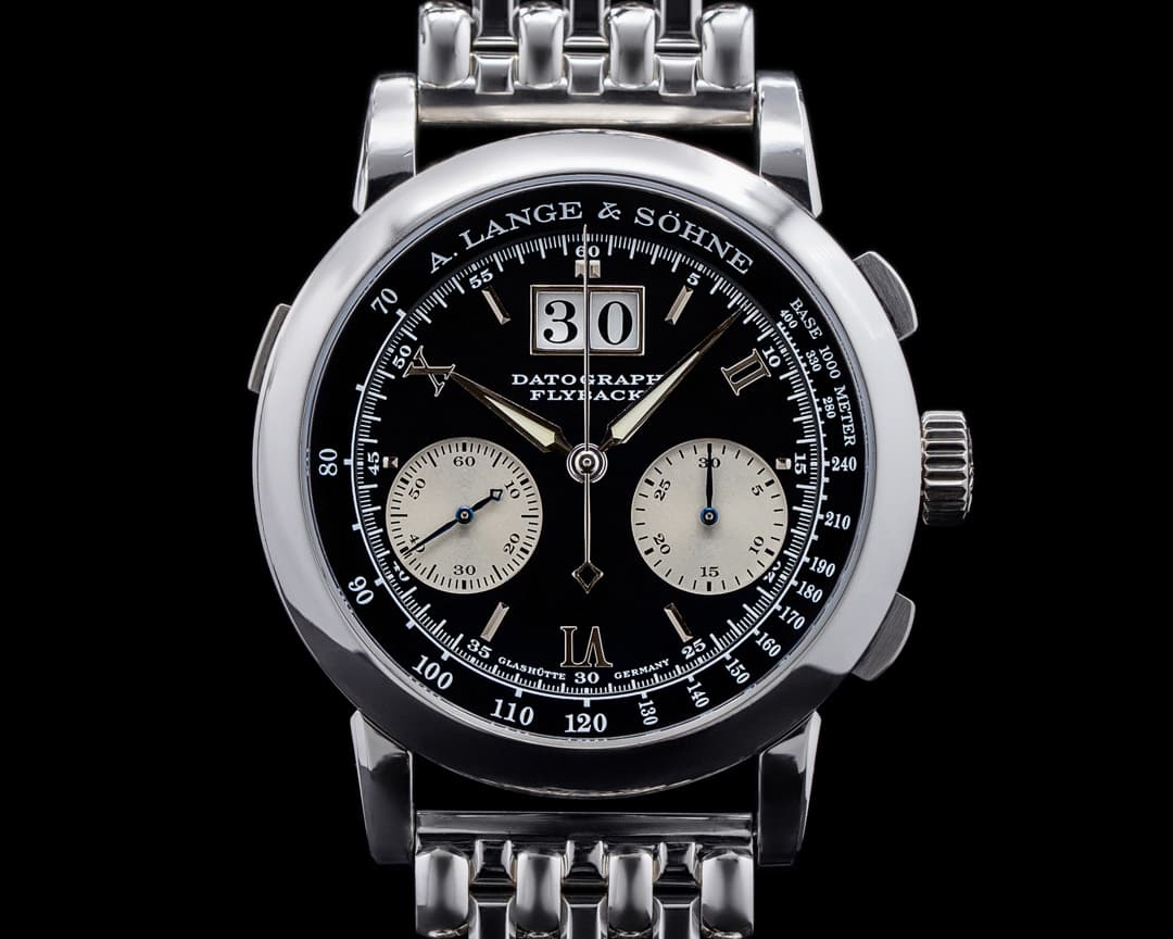 A. Lange and Sohne Datograph Flyback 403.035 39mm Platinum BRACELET RARE