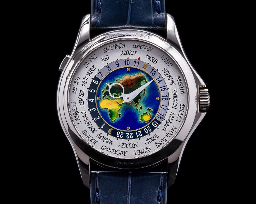 Patek Philippe World Time 5131G Enamel Dial 18K White Gold 