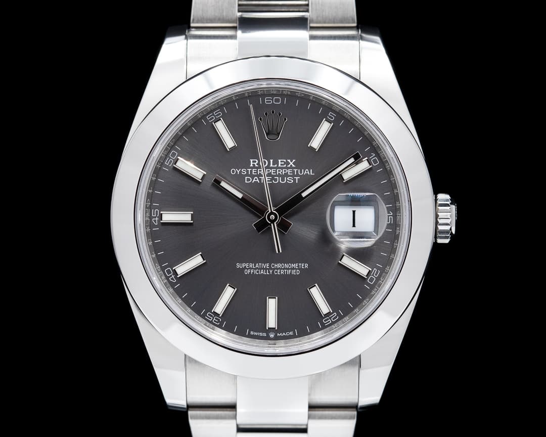 Rolex Datejust 41 126300 Rhodium Stick Dial SS 2021
