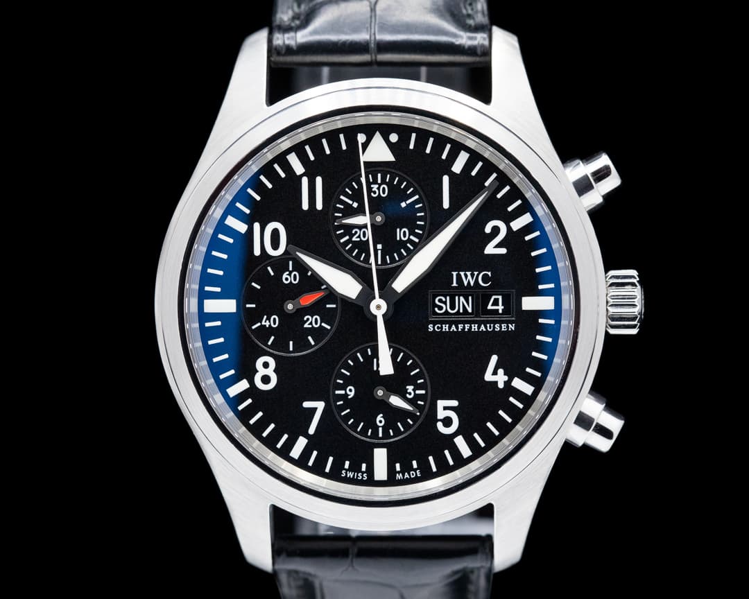IWC Pilot Chronograph SS / Alligator 