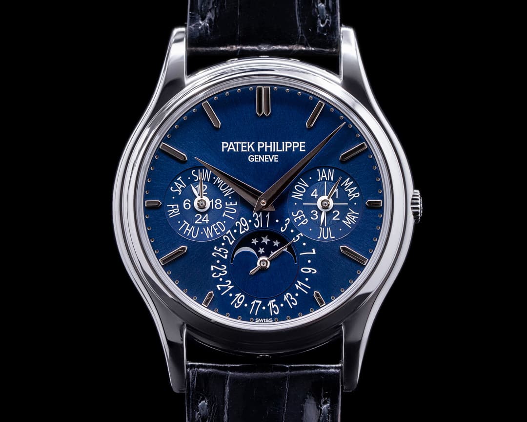 Patek Philippe Perpetual Calendar Platinum Blue Dial 5140P