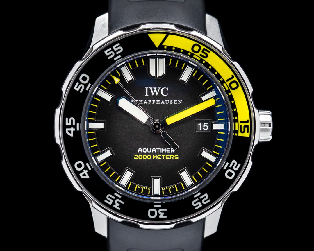 IWC Aquatimer 2000 Black Dial SS / Rubber