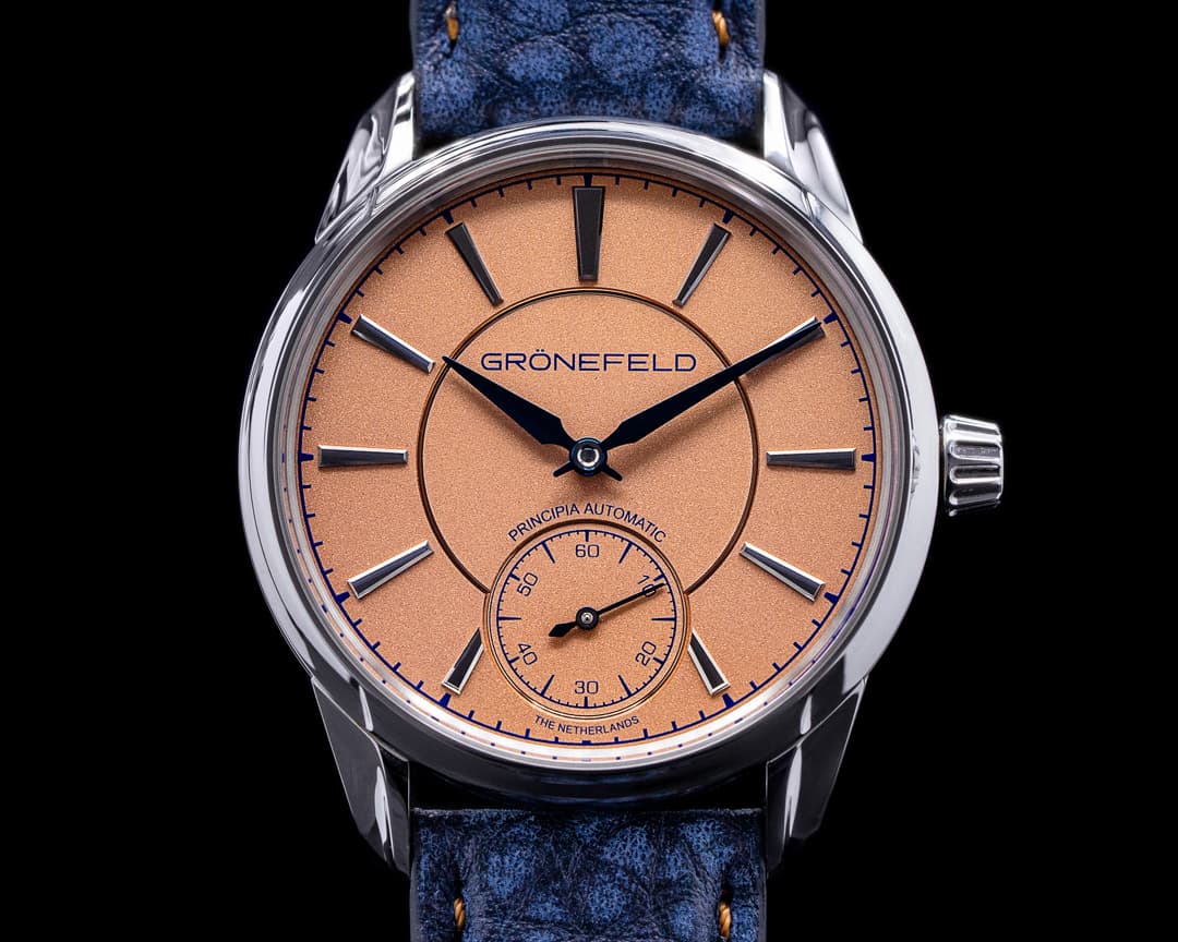 Gronefeld 1941 Principia Automatic Steel Salmon Dial 2022