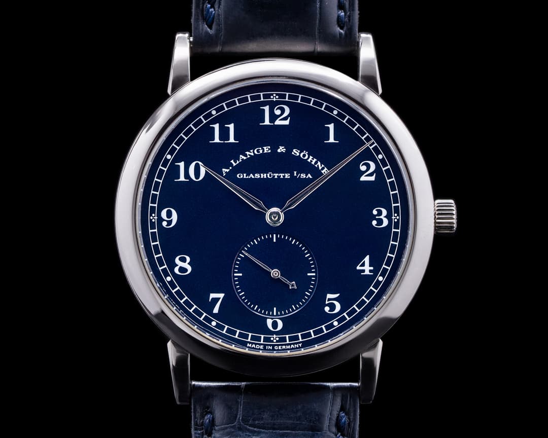 A. Lange and Sohne 1815 206.027 Blue Dial 18k White Gold 36MM