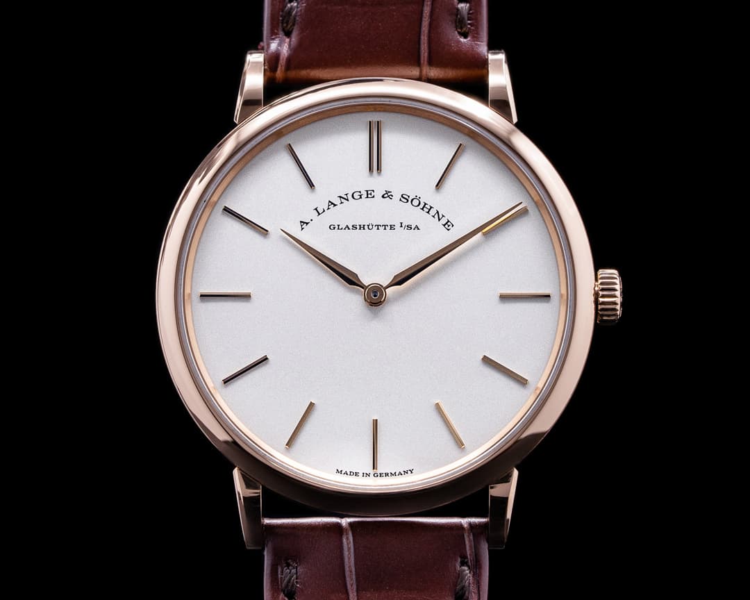 A. Lange and Sohne Saxonia Thin 37mm Manual Wind 18K Rose Gold