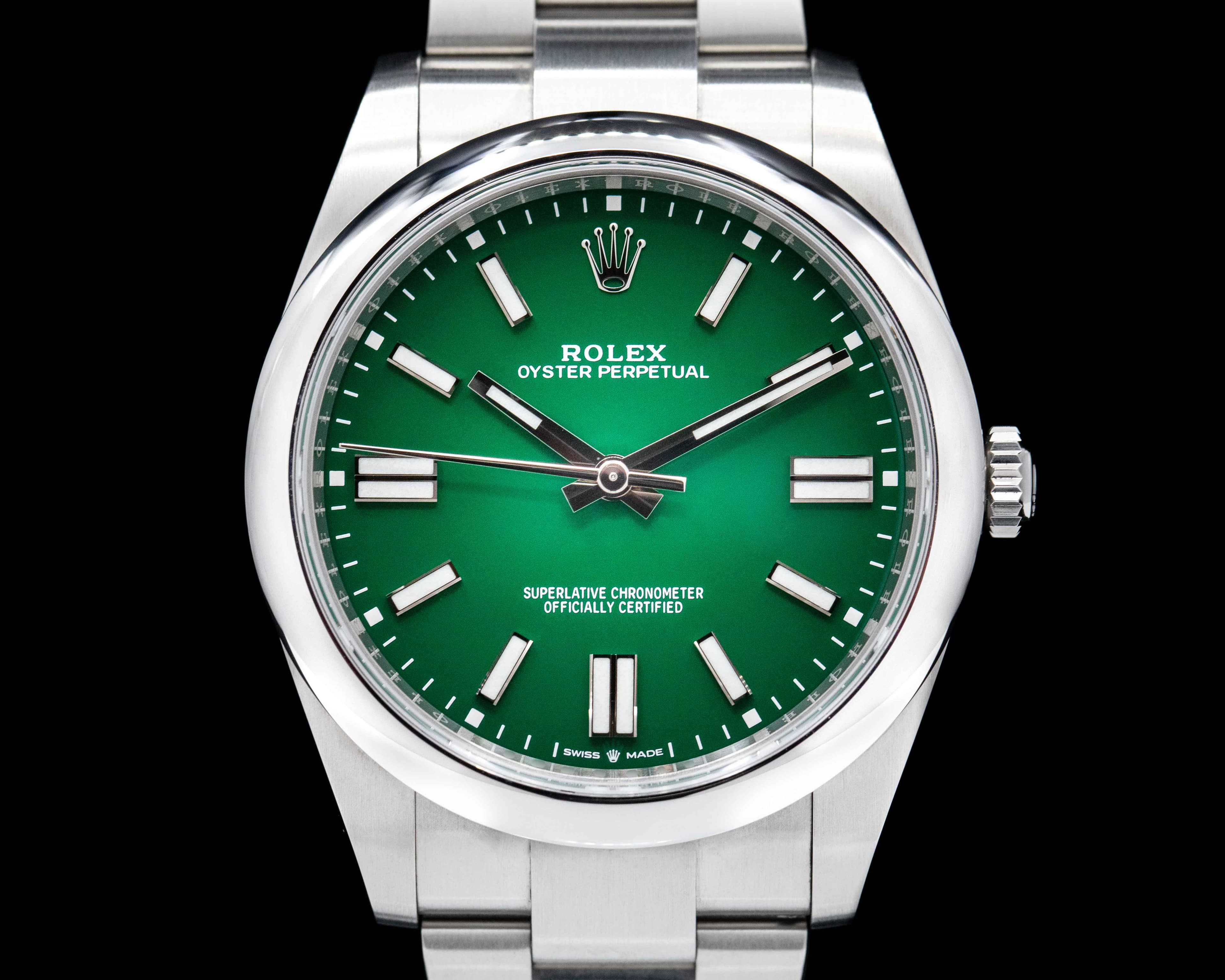 Rolex Oyster Perpetual 124300 41mm SS / Green Dial 2021