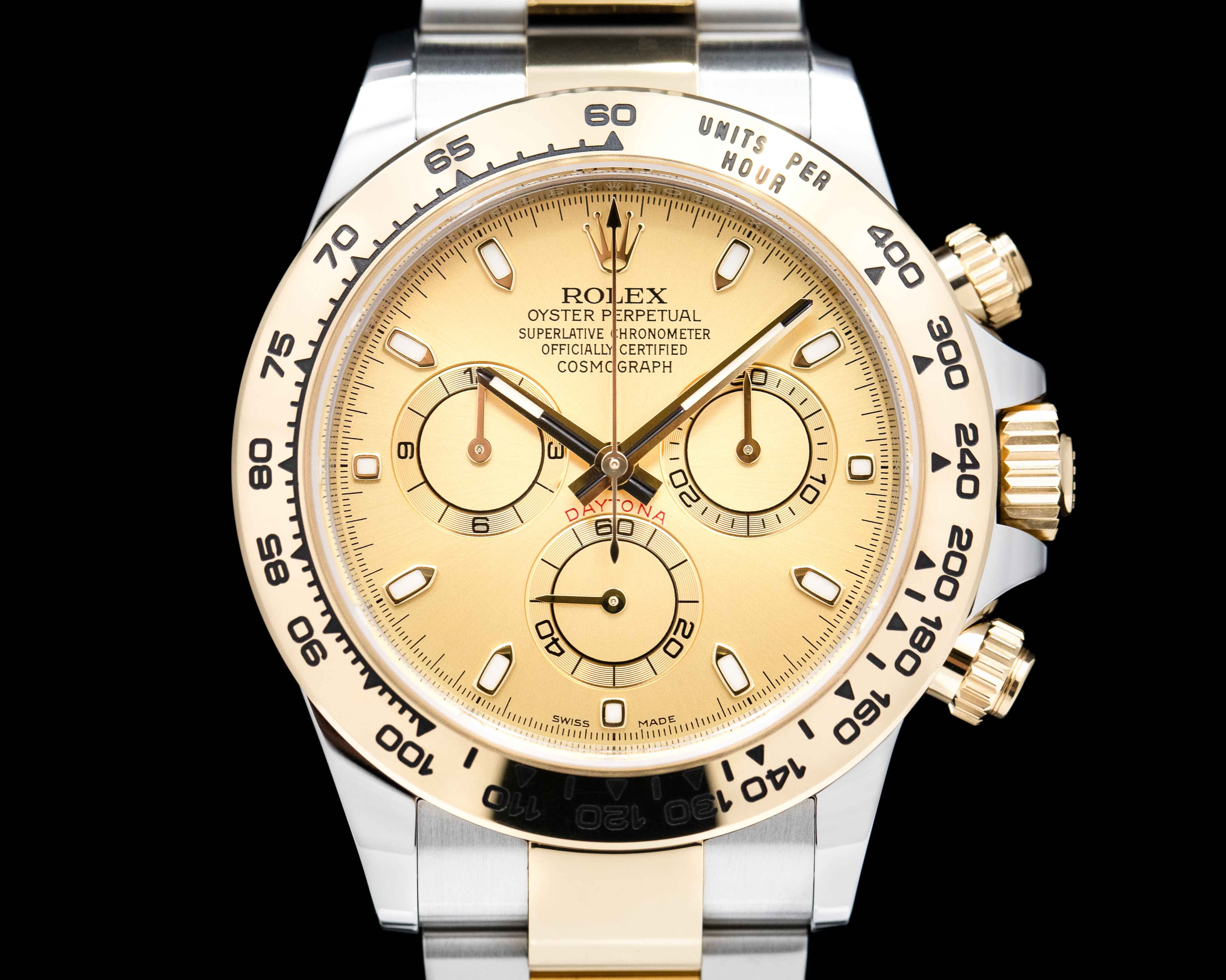 Rolex Daytona Champagne Dial 18K Yellow Gold / SS 2021