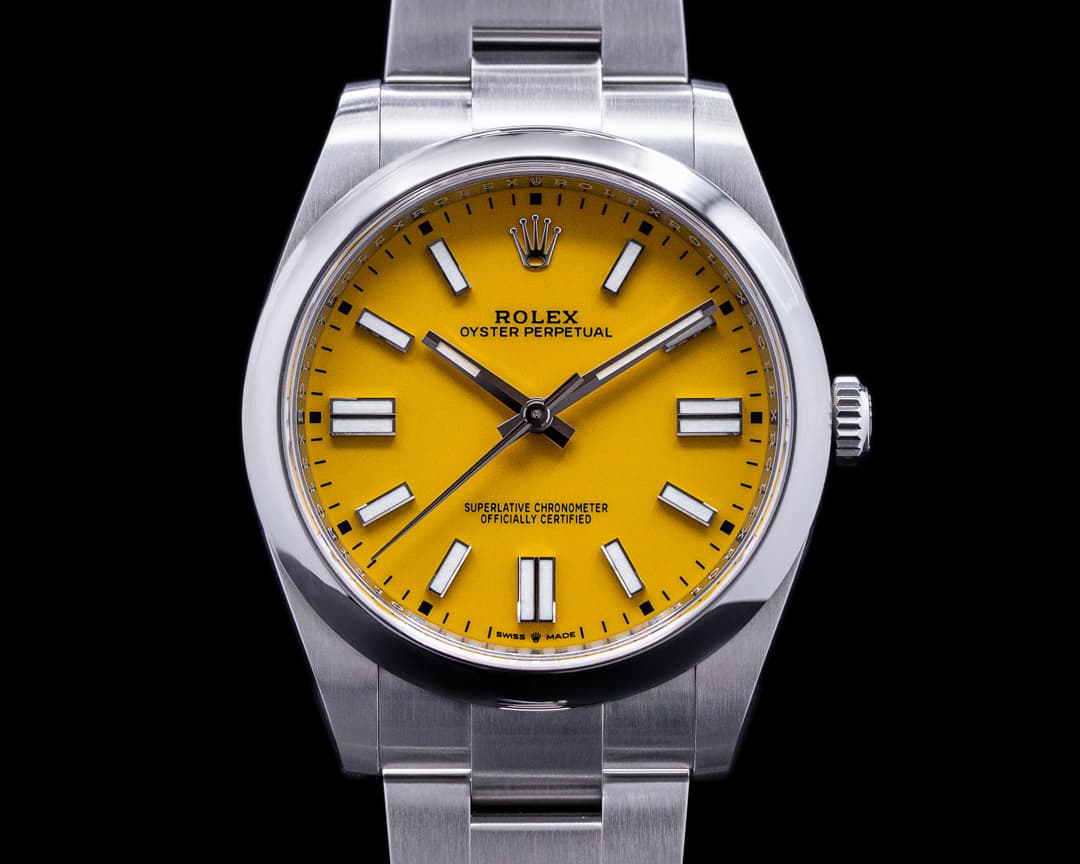 Rolex Oyster Perpetual 124300 41mm SS / Yellow Dial 2021