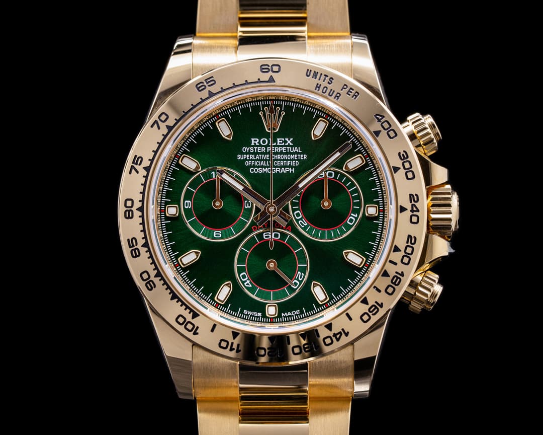 Rolex Daytona 116508 18k Yellow Gold / Green Dial