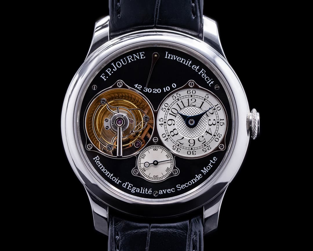 F. P. Journe Tourbillon Souverain TN Remontoir "BLACK LABEL" Platinum 40MM FULL SET