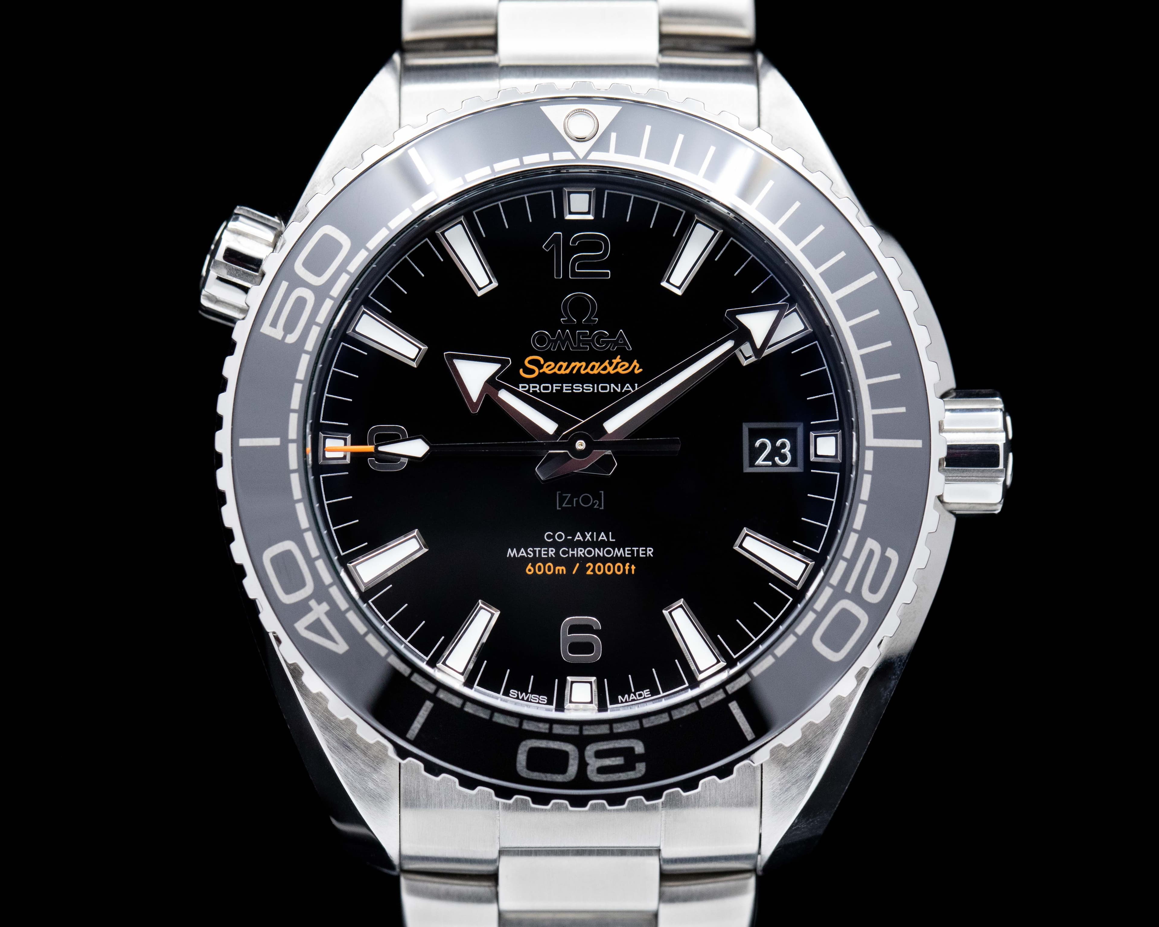 Omega Seamaster Planet Ocean Co-Axial Black Dial SS / SS