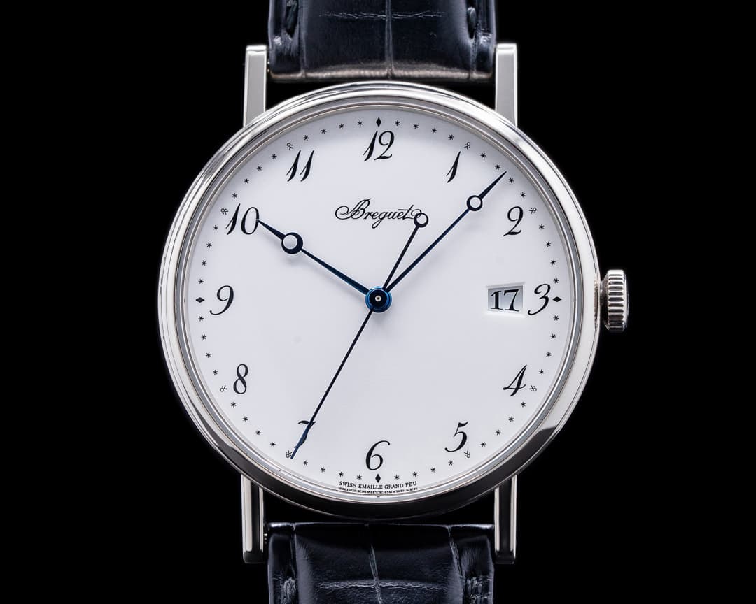 Breguet Classique 5177BB Automatic Enamel Dial 18K White Gold