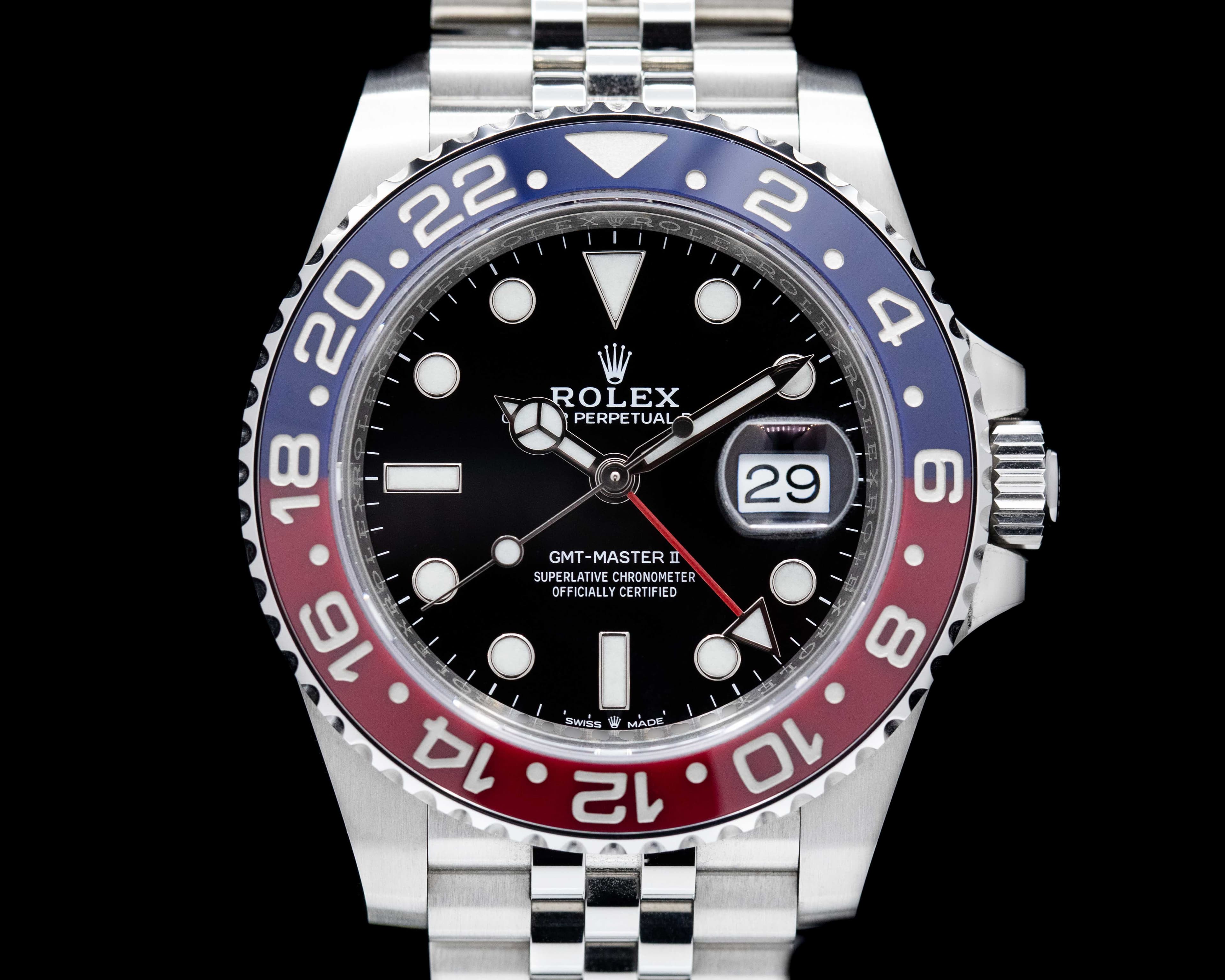 Rolex GMT Master II Ceramic 126710 "Pepsi" SS / Jubilee UNWORN