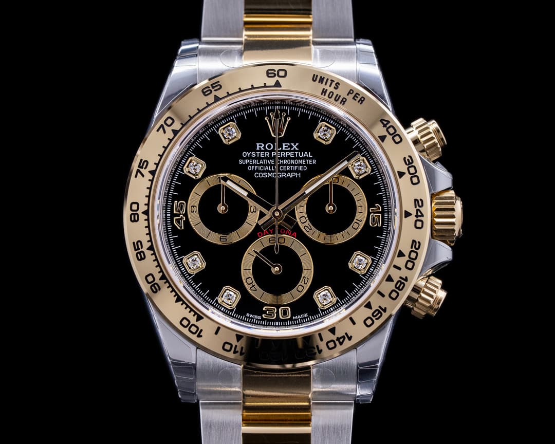 Rolex Daytona Black Dial Diamonds 18K / SS UNWORN 2022