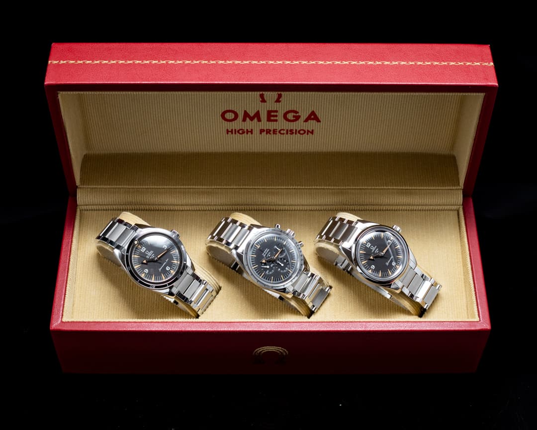 Omega 1957 Trilogy Set Limited Edition 3 Watch Set FULL SET UNWORN