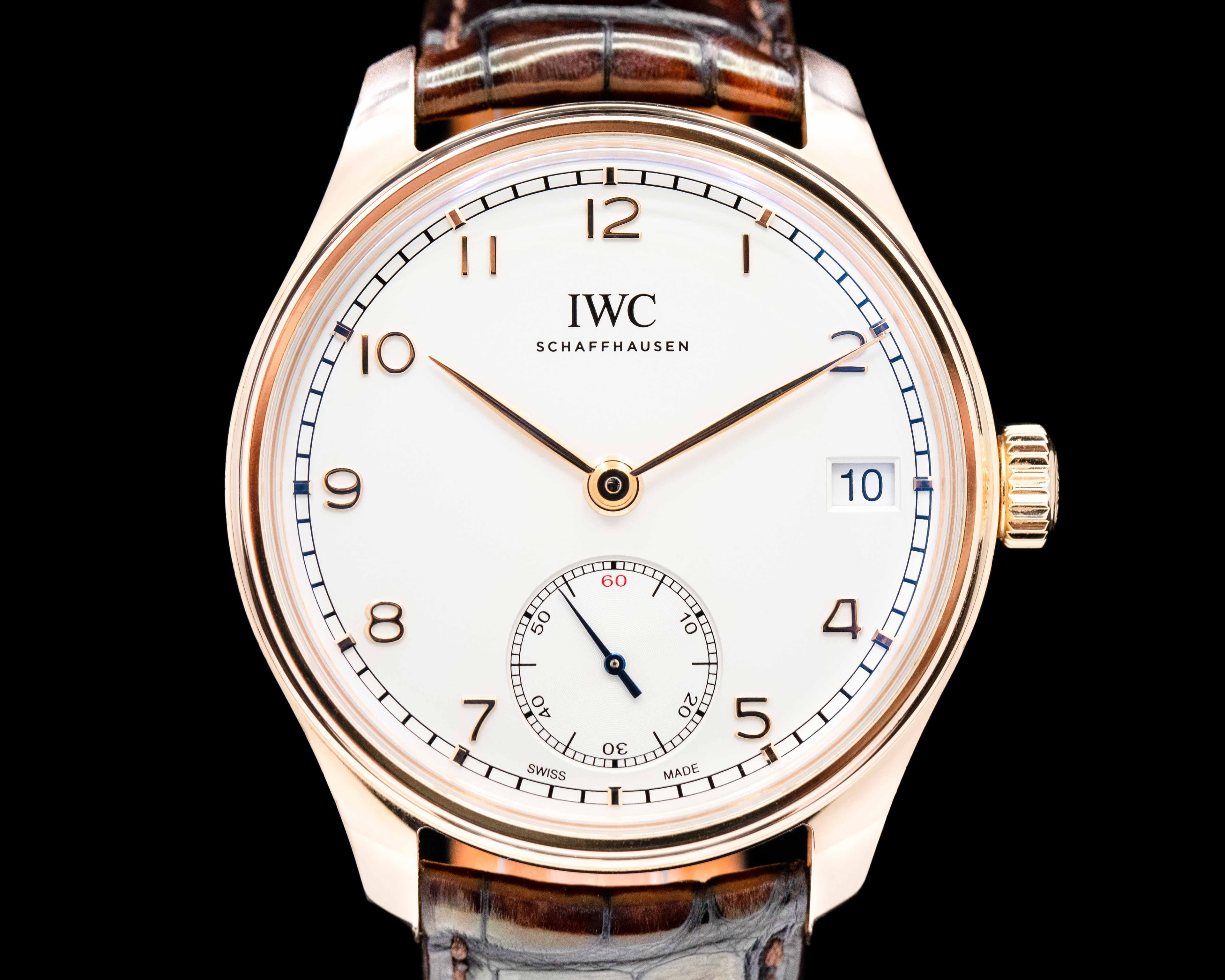 IWC Portuguese 8-Day Manual Wind 18K Rose Gold 