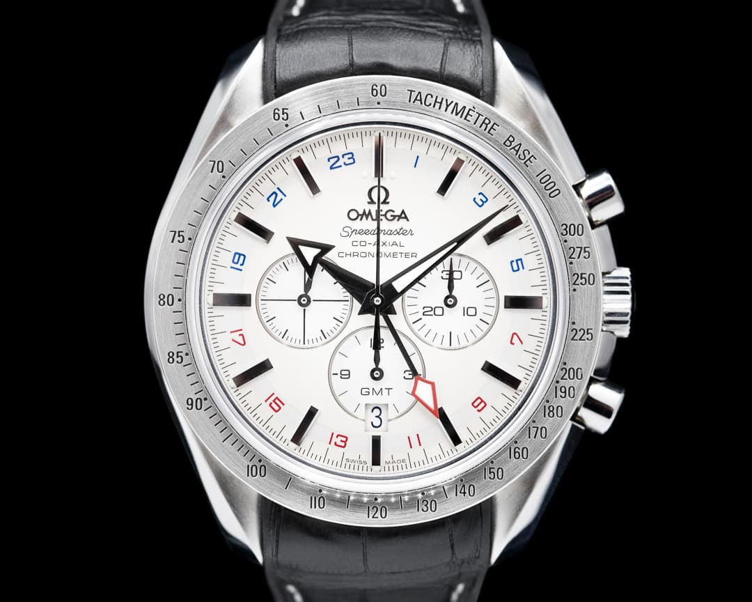 Omega Speedmaster Broad Arrow GMT SS / SS 