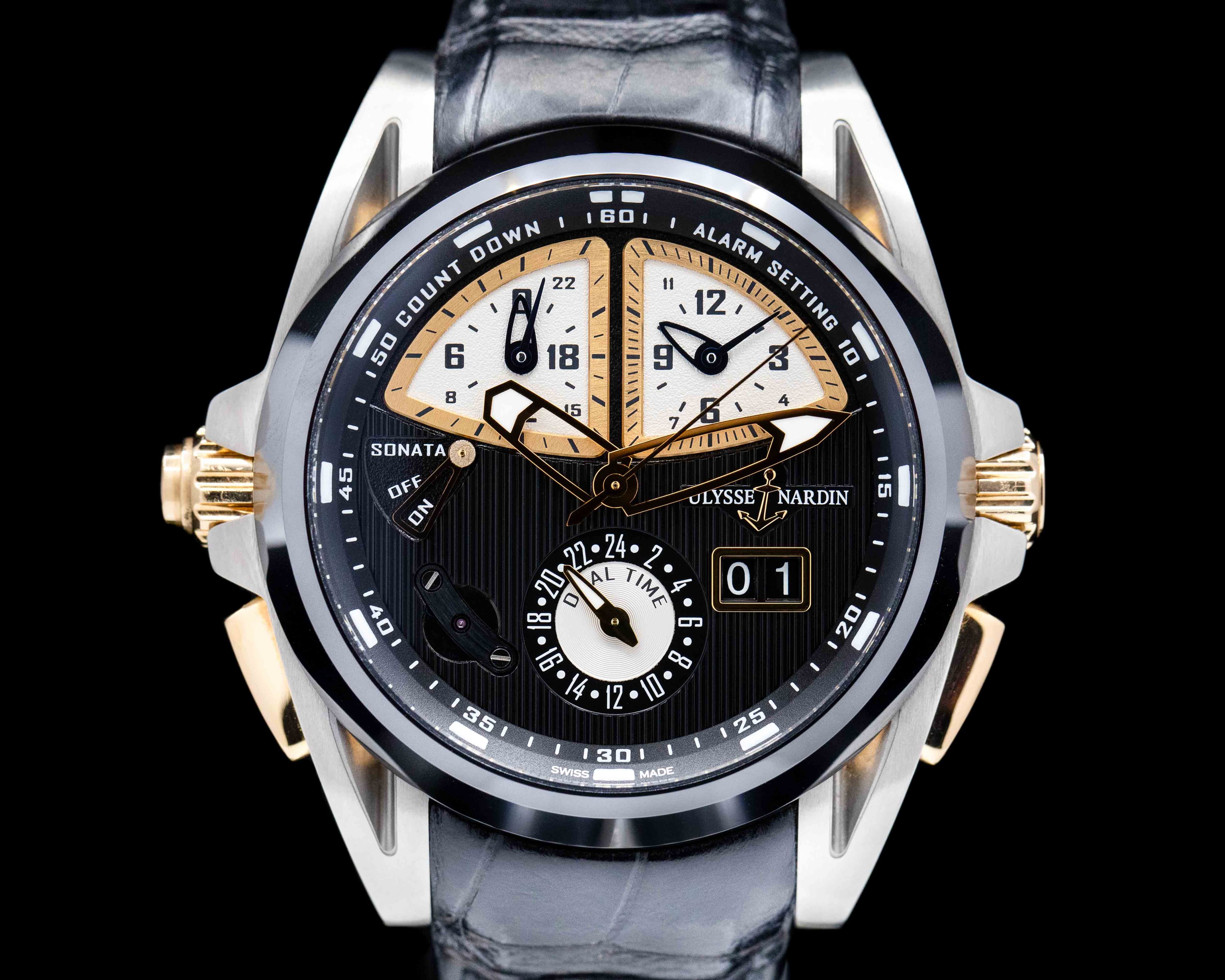 Ulysse Nardin Sonata Streamline Black Dial Titanium