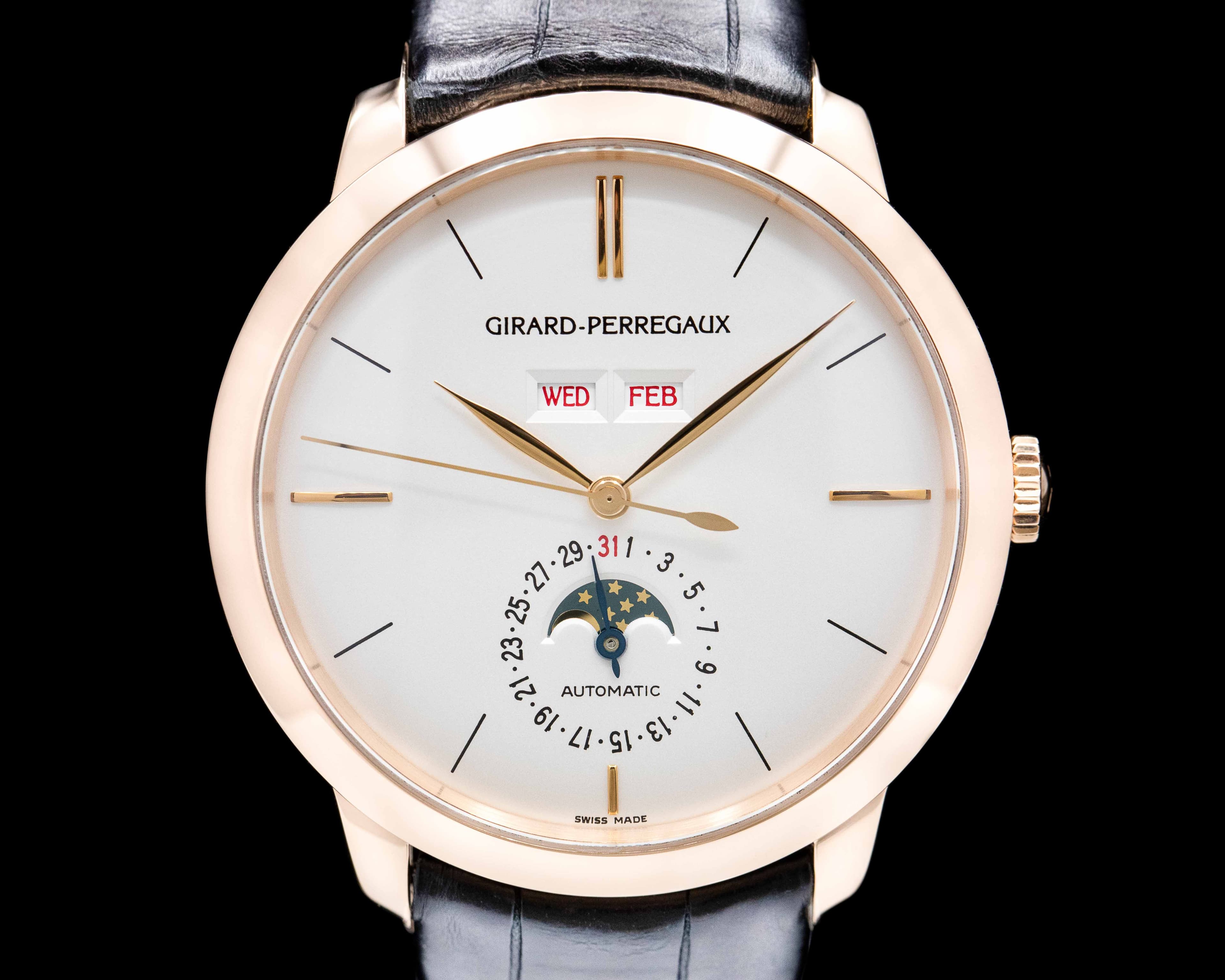 Girard Perregaux 1966 Full Calendar Rose Gold 
