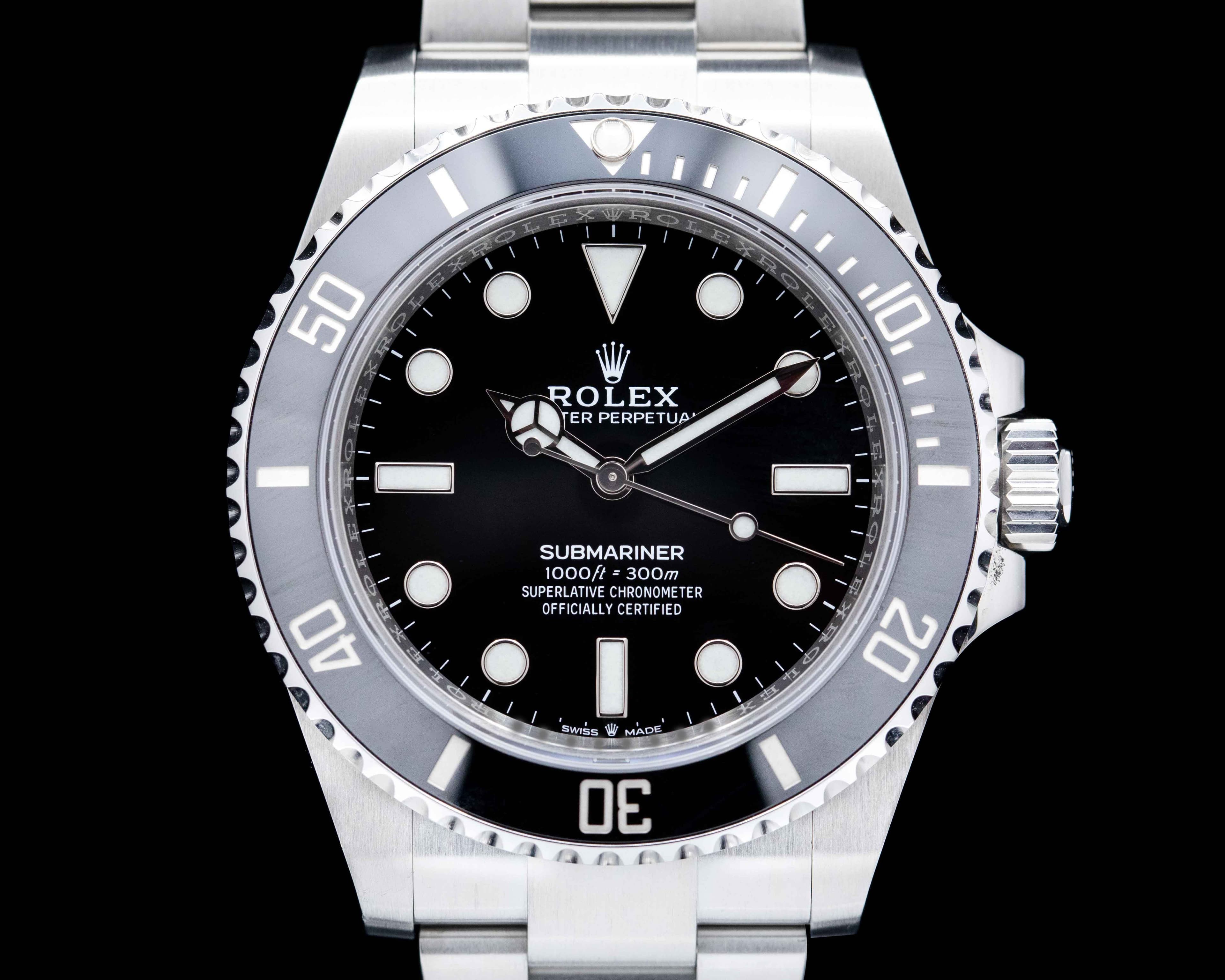 Rolex Submariner 124060 No Date Ceramic Bezel 41MM 2021