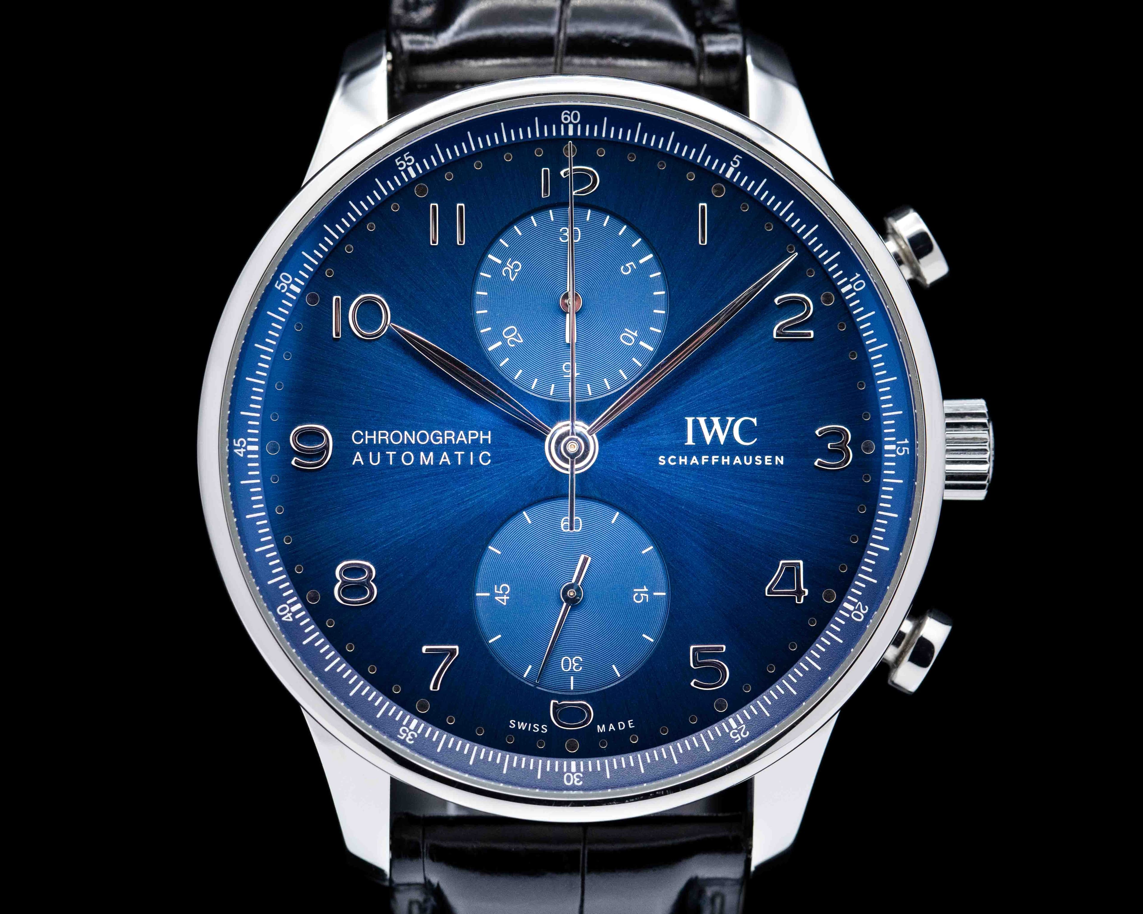 IWC Portuigieser Chronograph SS Blue Dial 2020