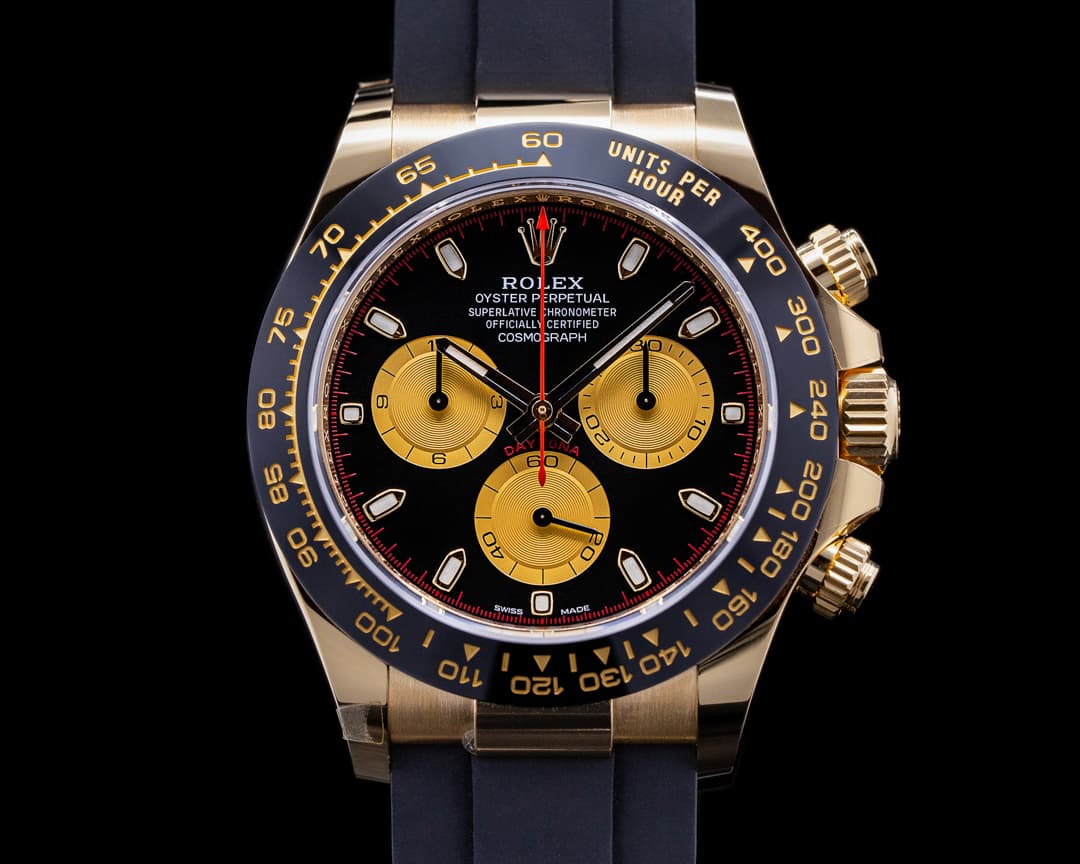 Rolex Daytona 116518LN Black Dial 18K Yellow Gold / Rubber 2022 UNWORN
