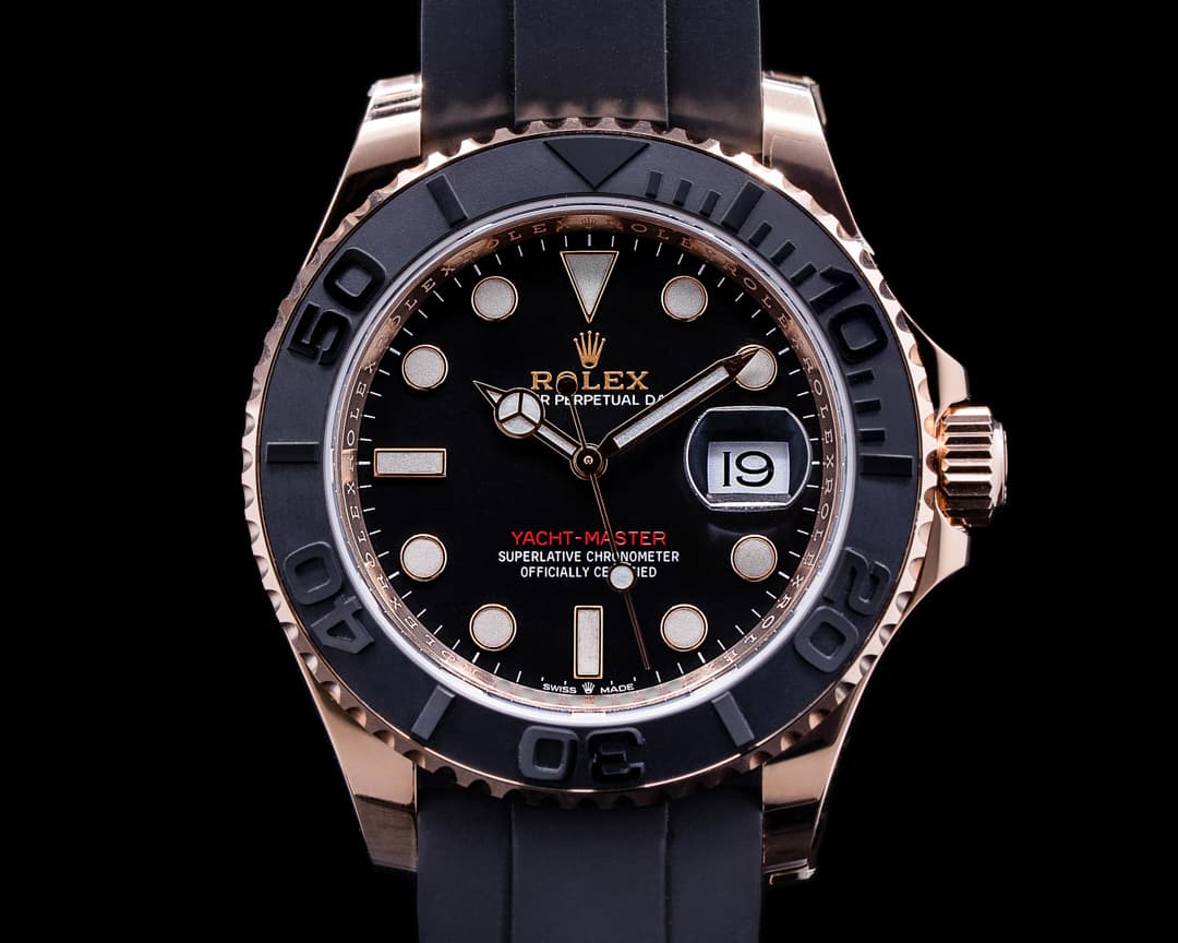 Rolex Yacht Master 126655 18K Rose Gold / Rubber 40MM 2020 UNWORN