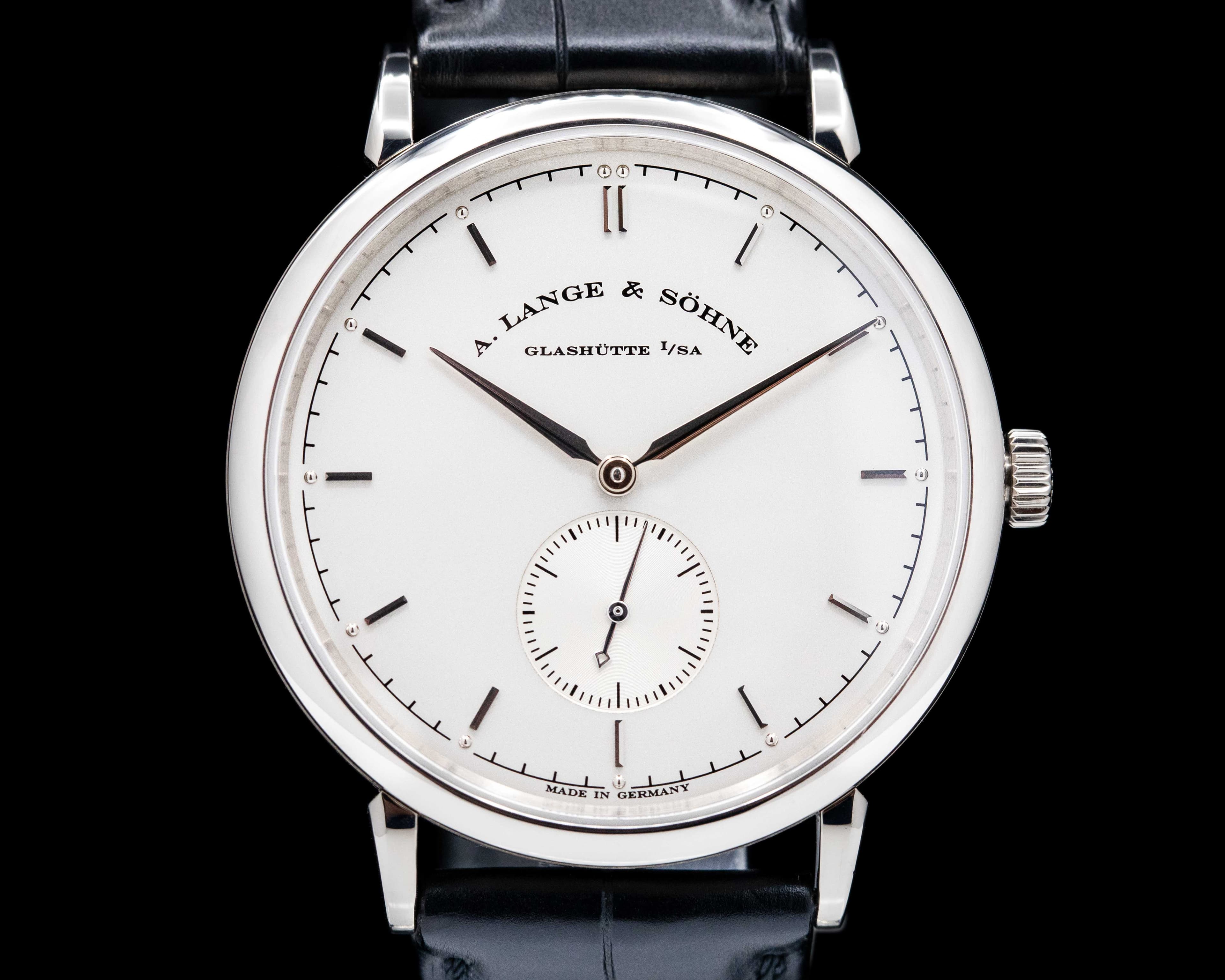 A. Lange and Sohne Saxonia 216.026 Manual Wind 18K White Gold