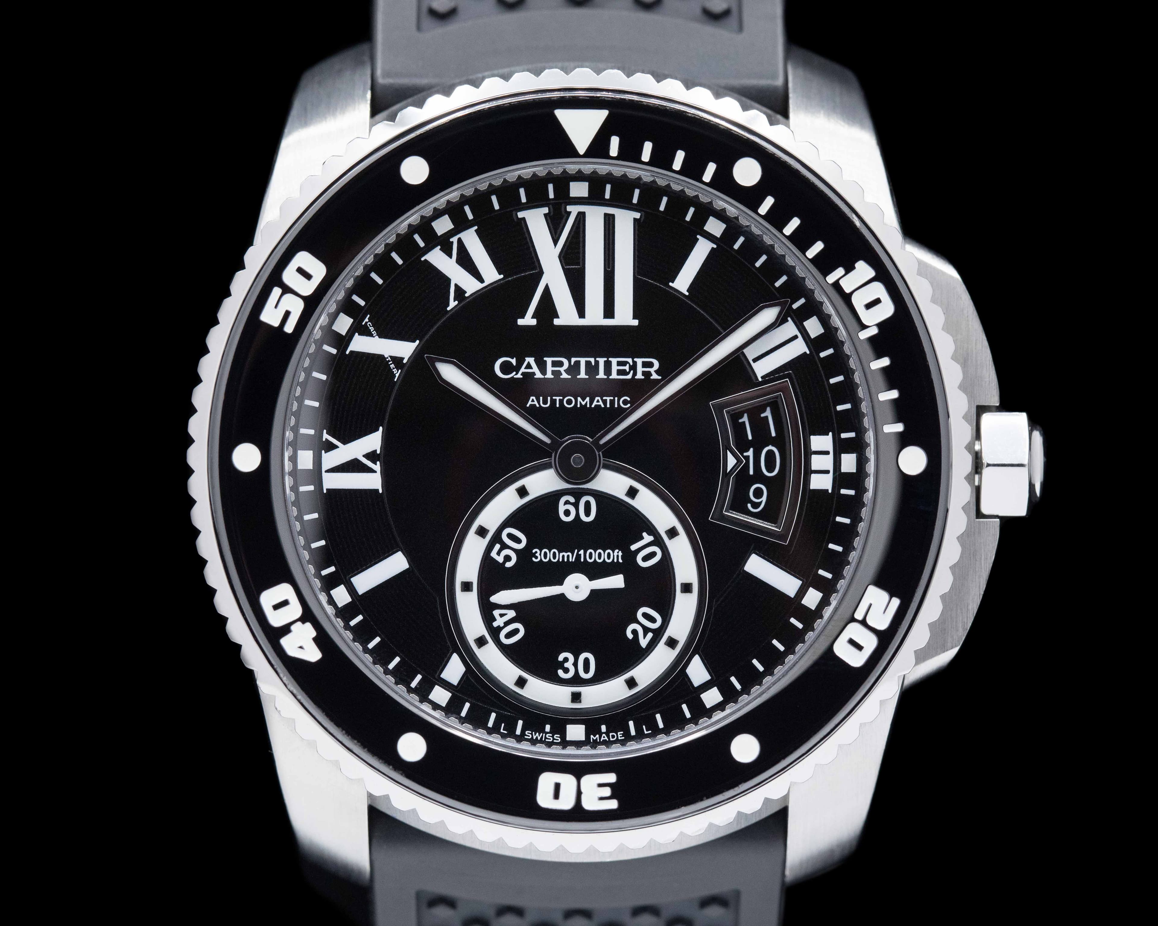 Cartier Calibre de Cartier Diver Automatic SS / Rubber