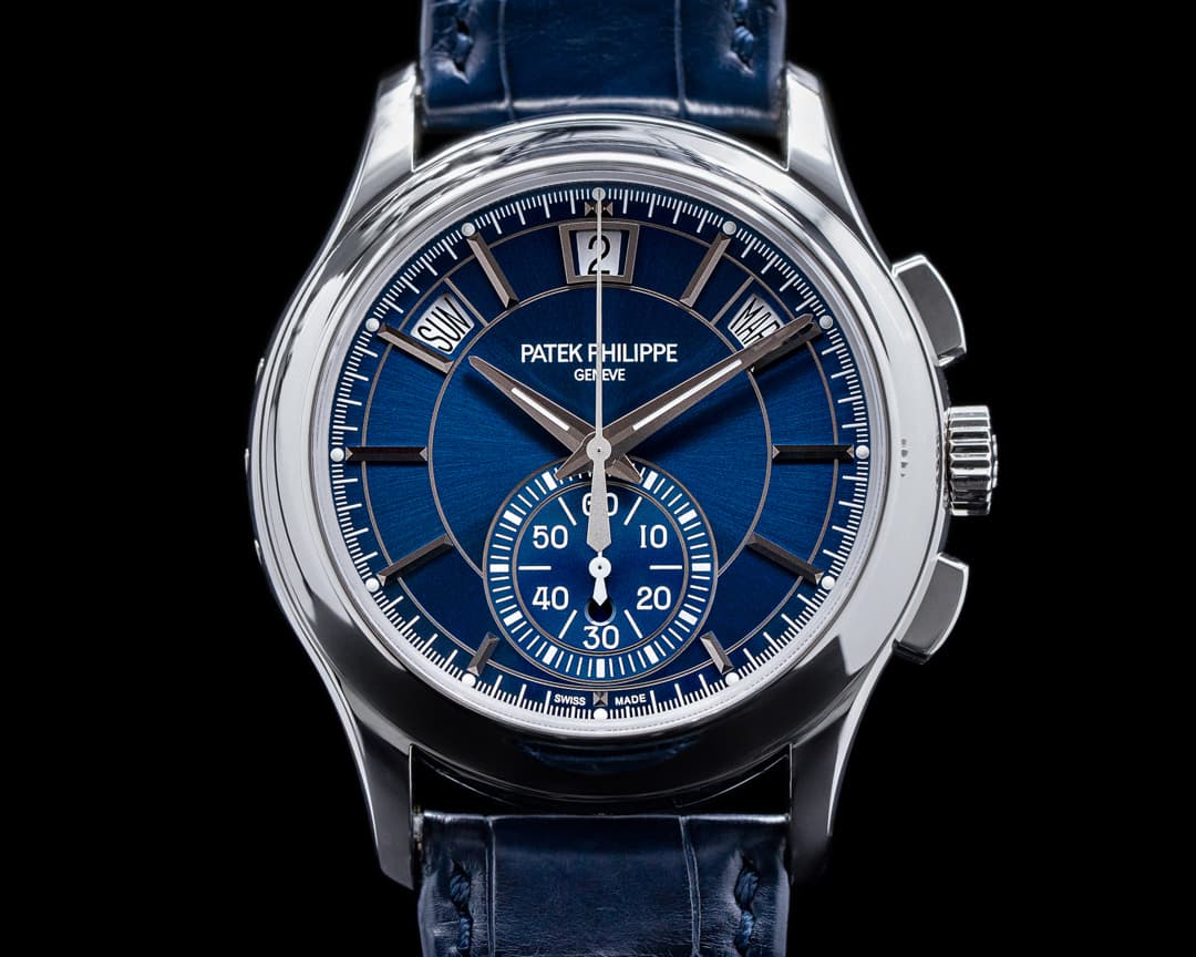 Patek Philippe Chronograph Annual 5905P Calendar Platinum / Blue Dial DISCONTINUED 