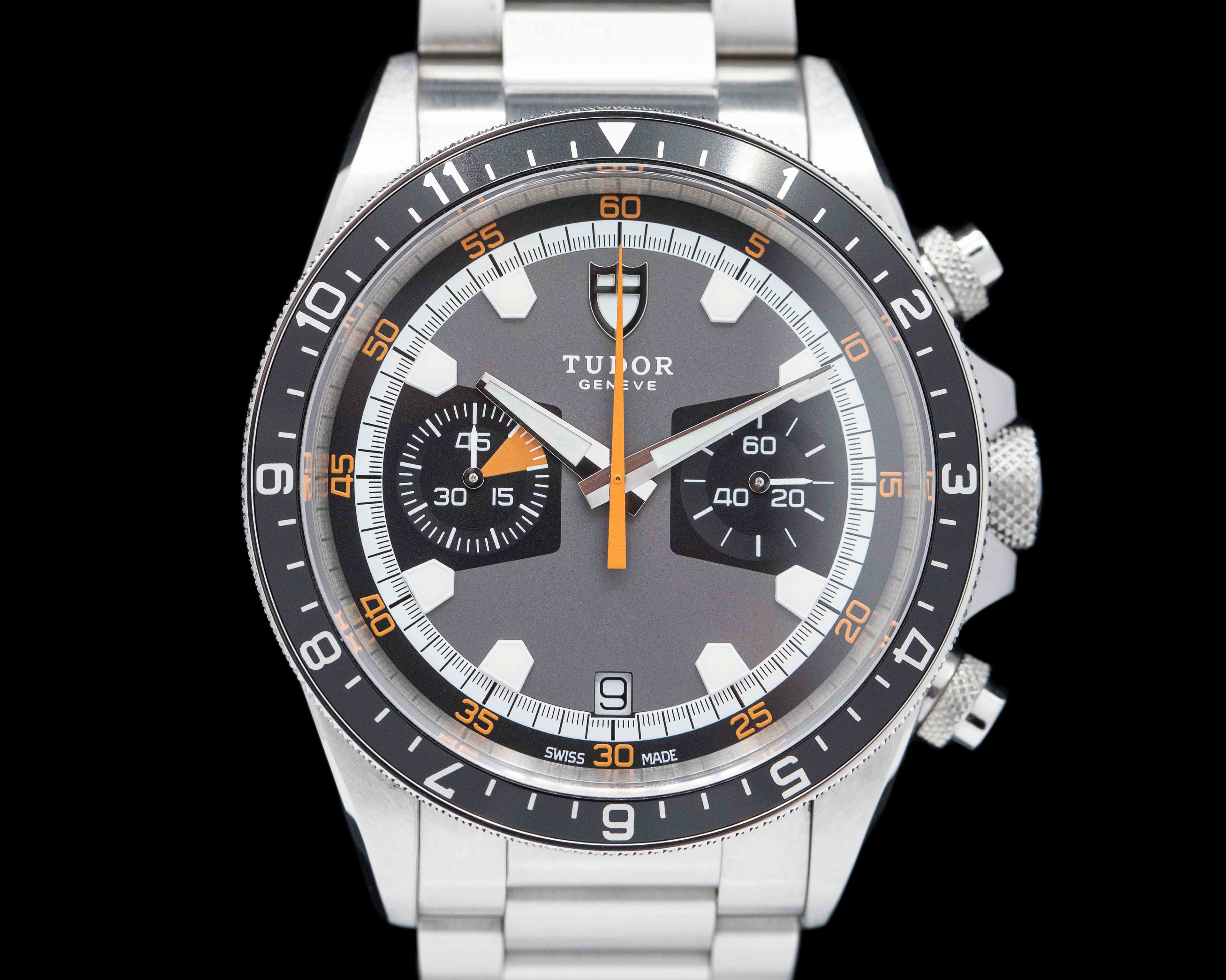 Tudor Heritage 70330N Chronograph Grey Dial SS 