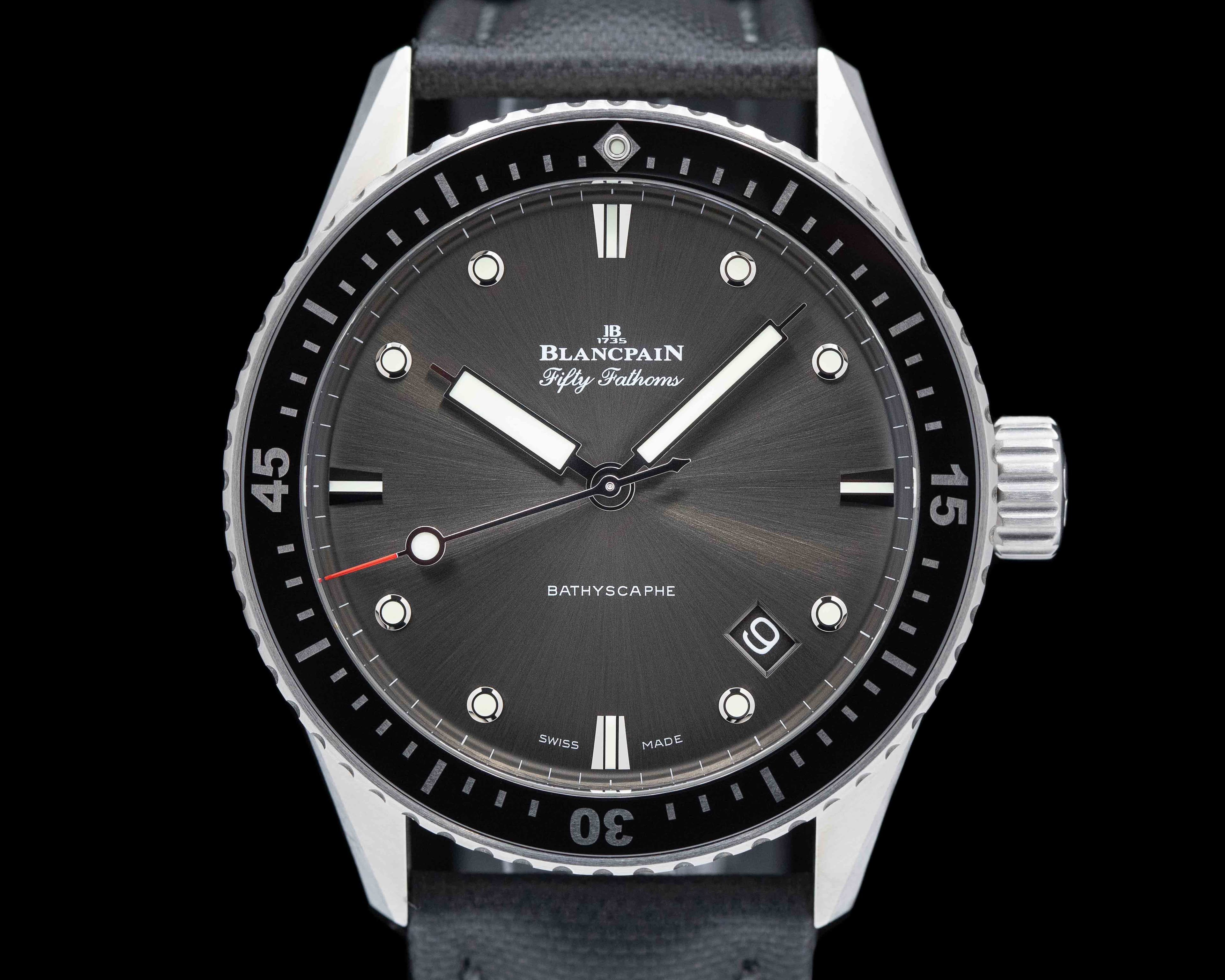Blancpain Fifty Fathoms Bathyscaphe Grey Dial SS 2020 