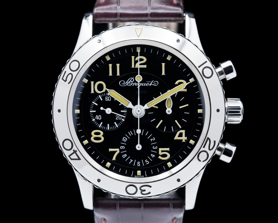 Breguet Type XX Aeronavale Black Dial SS 