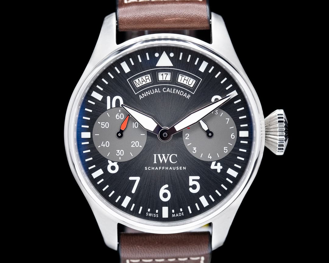 IWC Big Pilot Annual Calendar Spitfire SS / Grey Dial