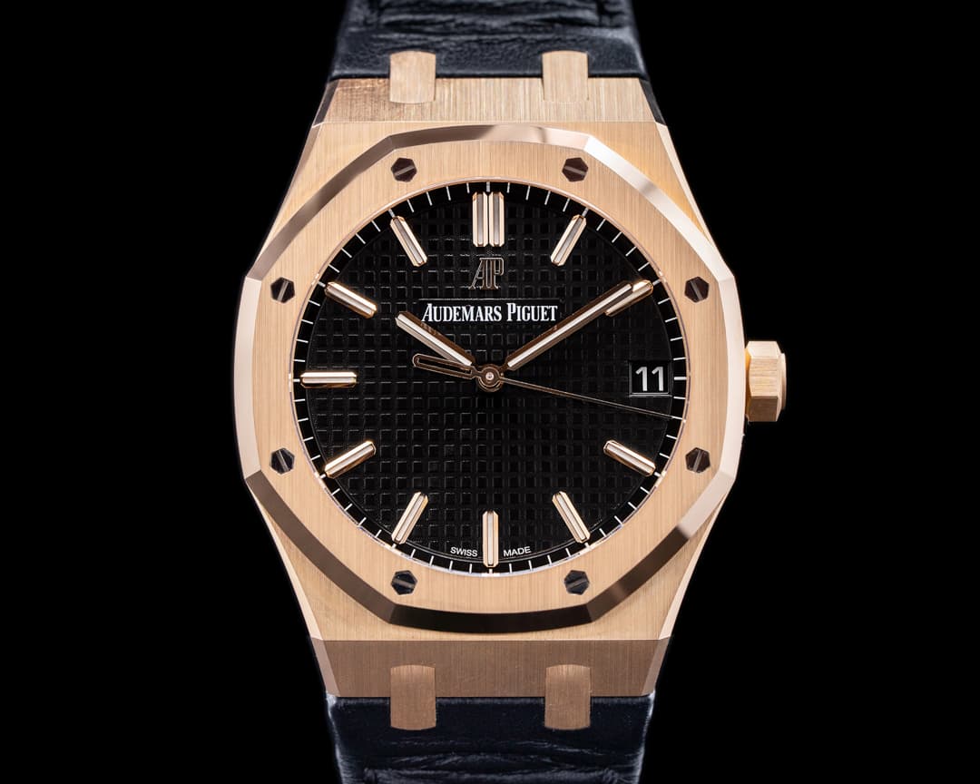 Audemars Piguet Royal Oak Black Dial 15500OR / Black Alligator
