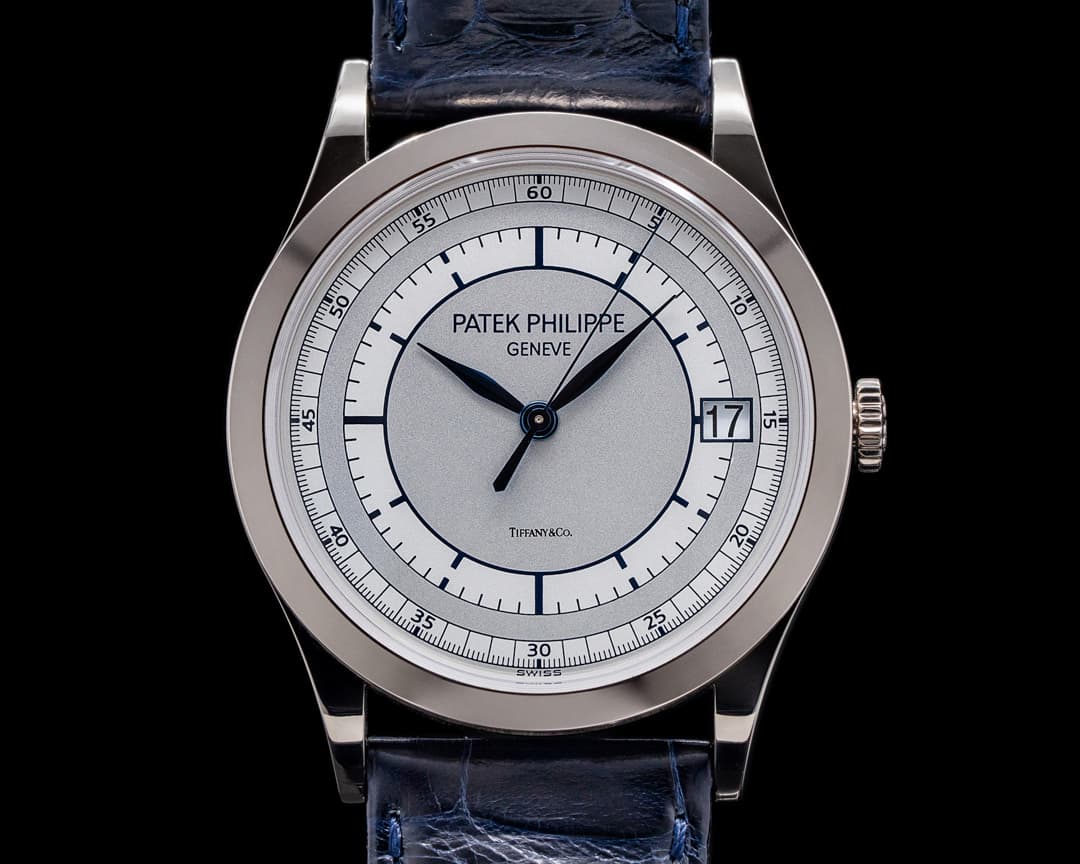 Patek Philippe Calatrava 18K 5296G White Gold Sector Dial TIFFANY & CO