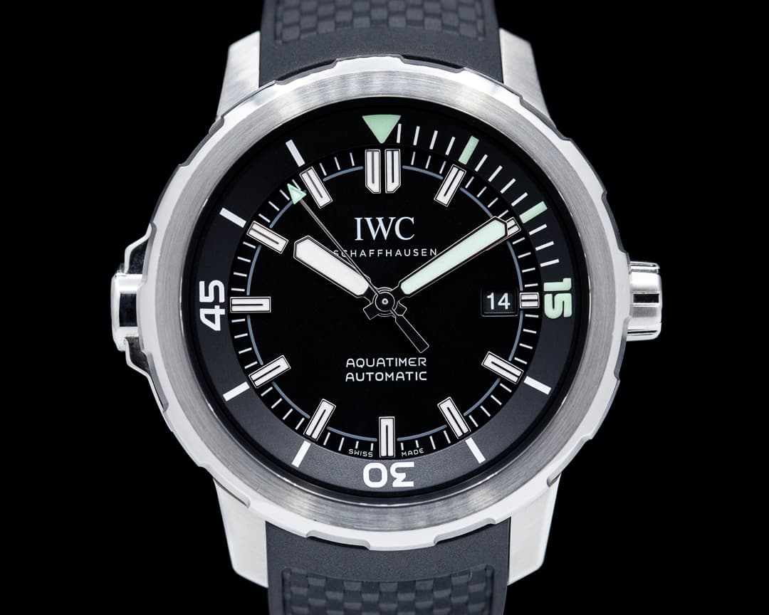 IWC Aquatimer Automatic Black Dial SS / Rubber