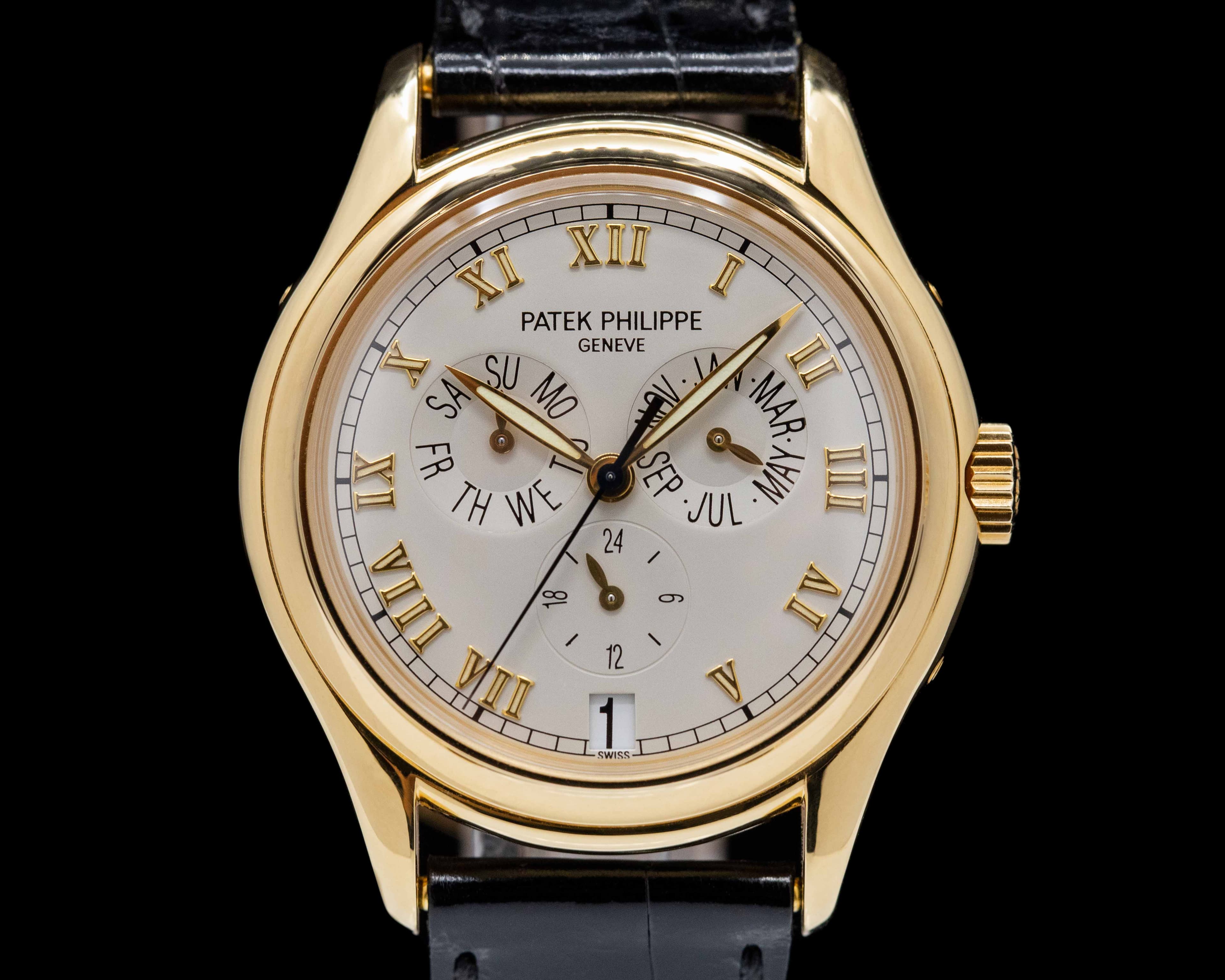 Patek Philippe Annual Calendar 5035J 18K Rose Gold Silver Dial 